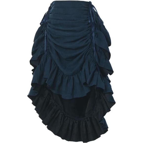 Women's Victorian Steampunk Skirt Costume Blue2 - Picture 1 of 4